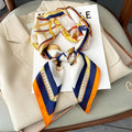 Neckerchief Female Luxury Square Scarf for Women Silk Feeling Shawl Satin Hijab Fashion Hair Wrap