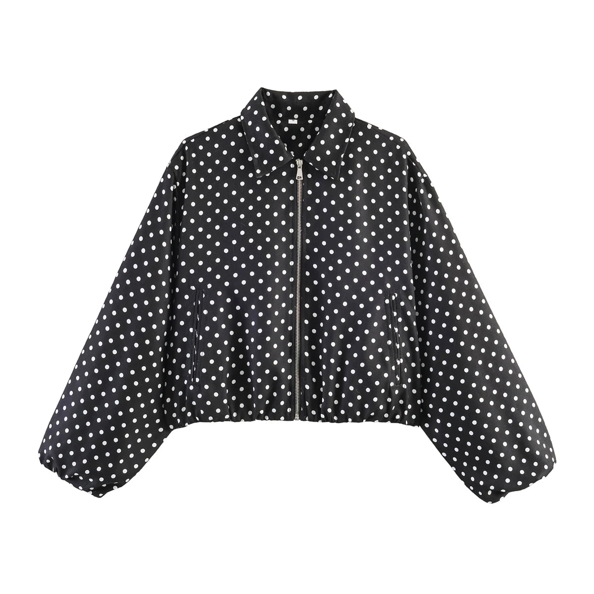 SLTNX Women's Bomber Jacket Zip Puffed Varsity Jackets for Women Cropped